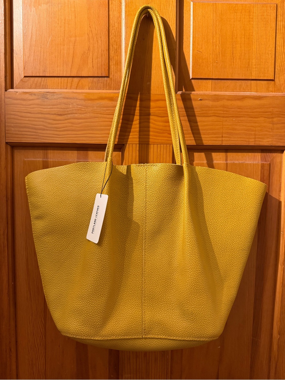 Portland Leather OS Devan in Sunshine + Canvas Organizer